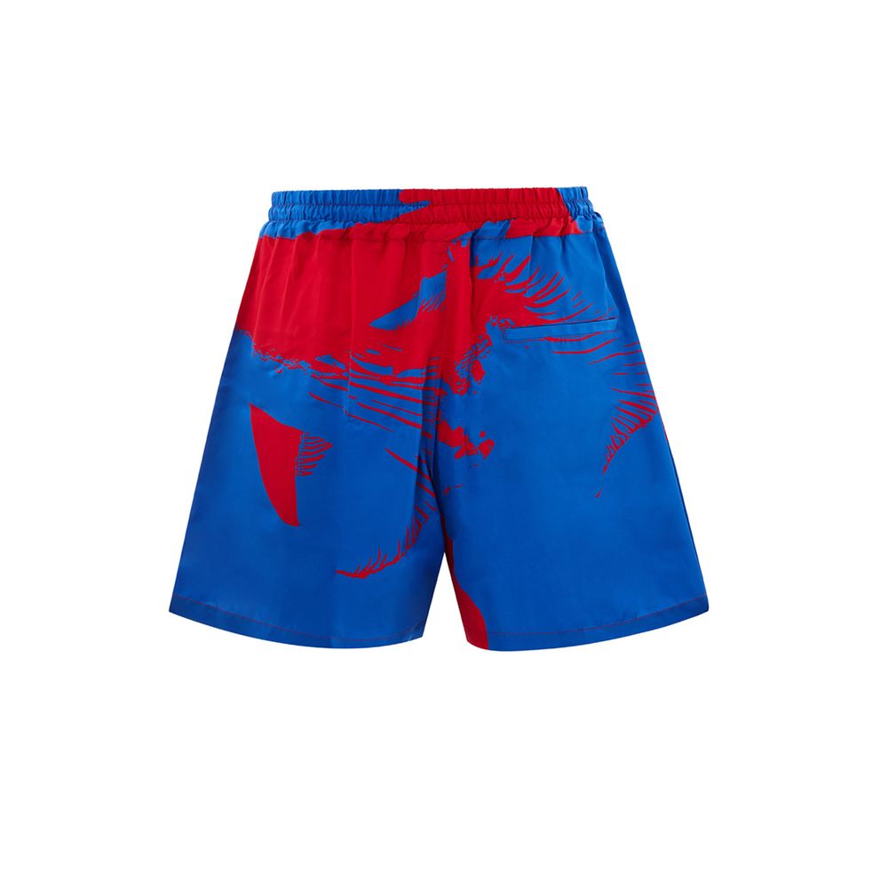 Elegant multicolor viscose shorts