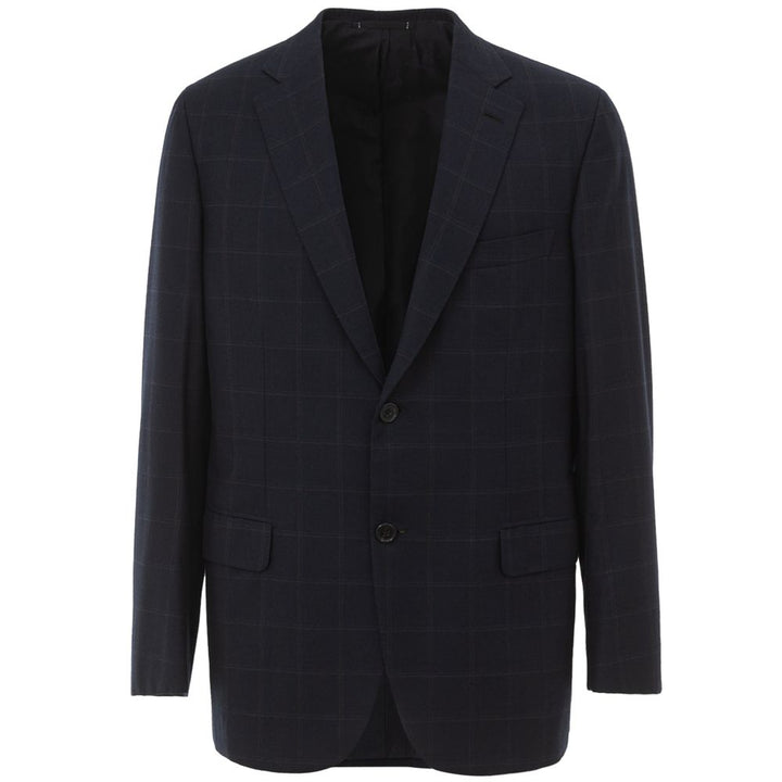 Blue wool blazer