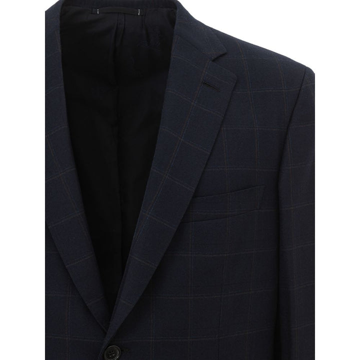 Blue wool blazer