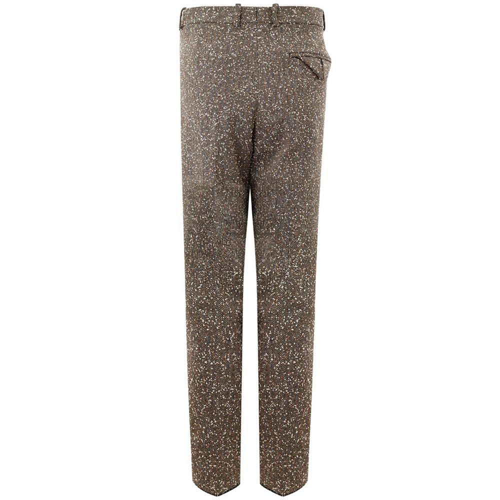 Multicolored viscose trousers for elegant evenings