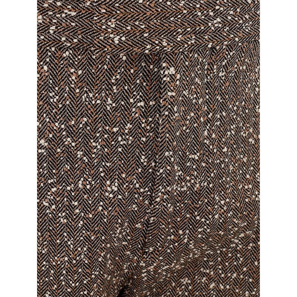 Multicolored viscose trousers for elegant evenings
