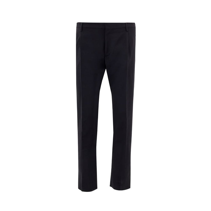 Black wool jeans &amp; trousers