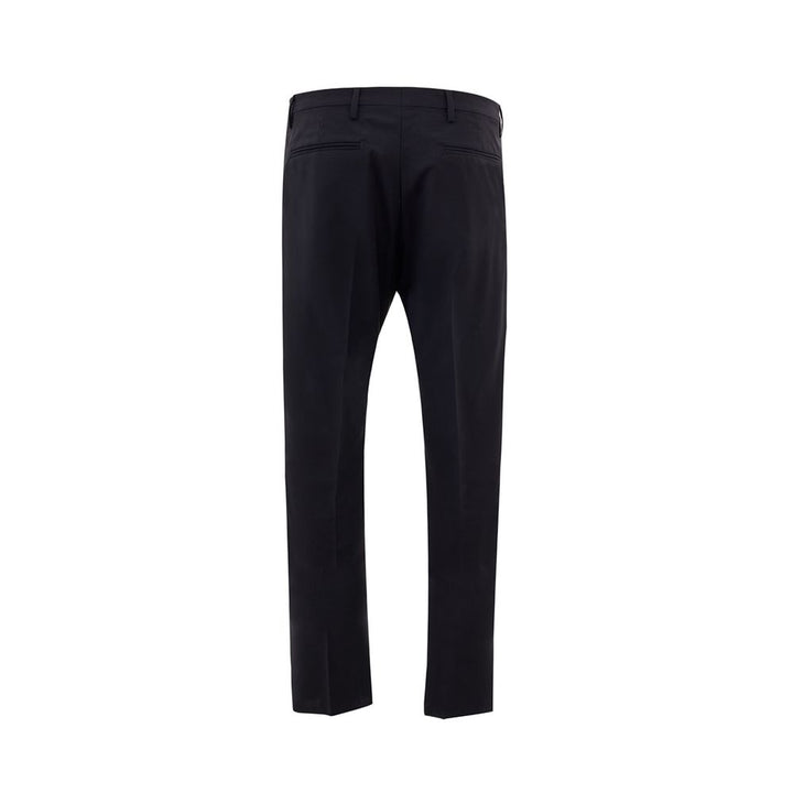 Black wool jeans &amp; trousers
