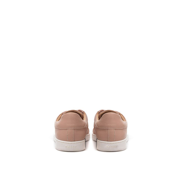 Elegante rosa Leder-Sneakers für Frauen