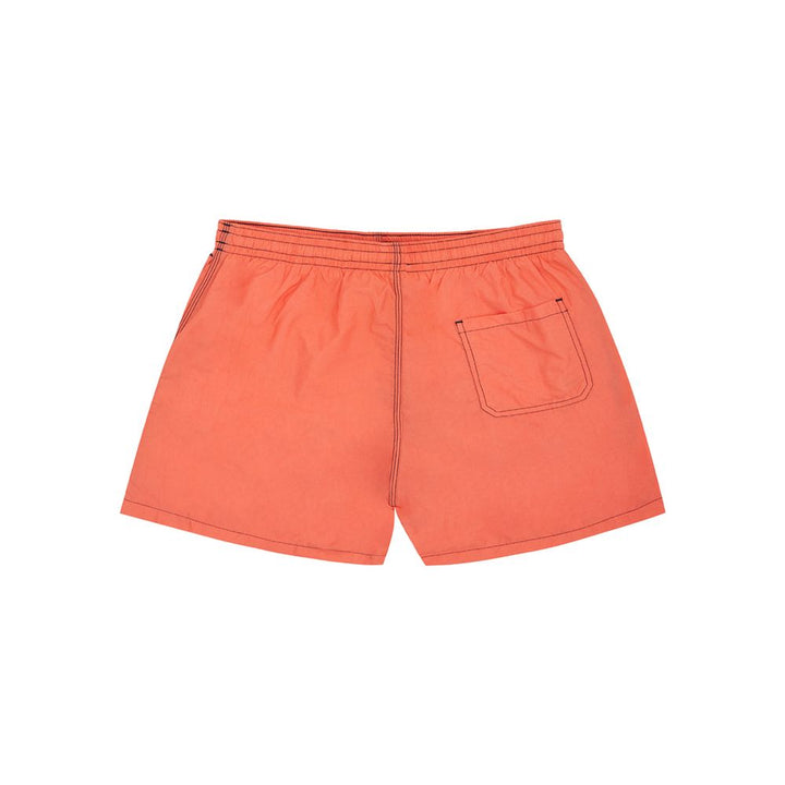 Orangefarbene Polyester-Badebekleidung