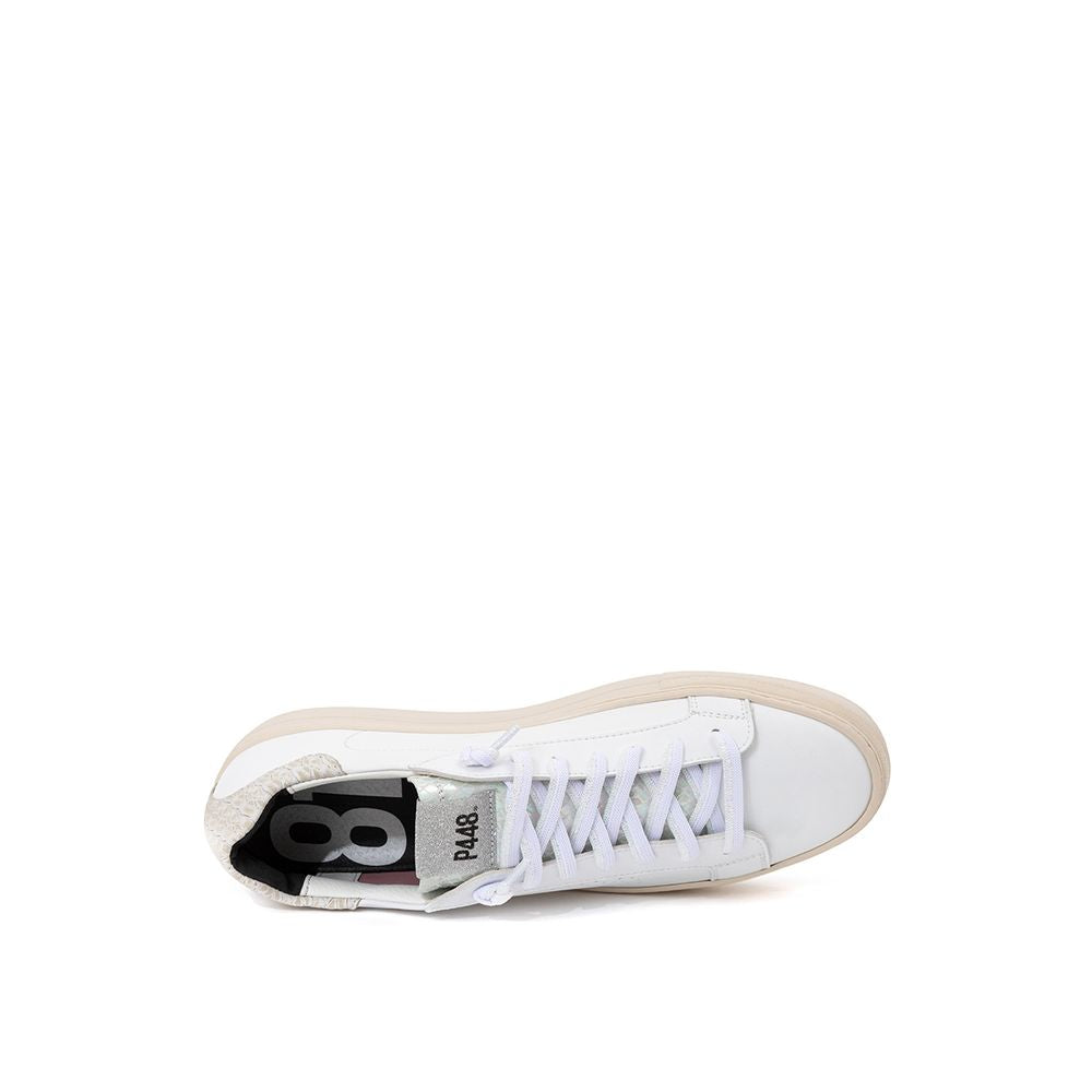 White leather sneakers elegant casual shoes