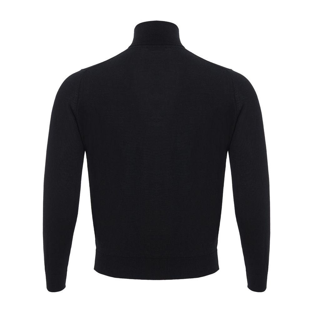 Italian cashmere luxury sweater black
