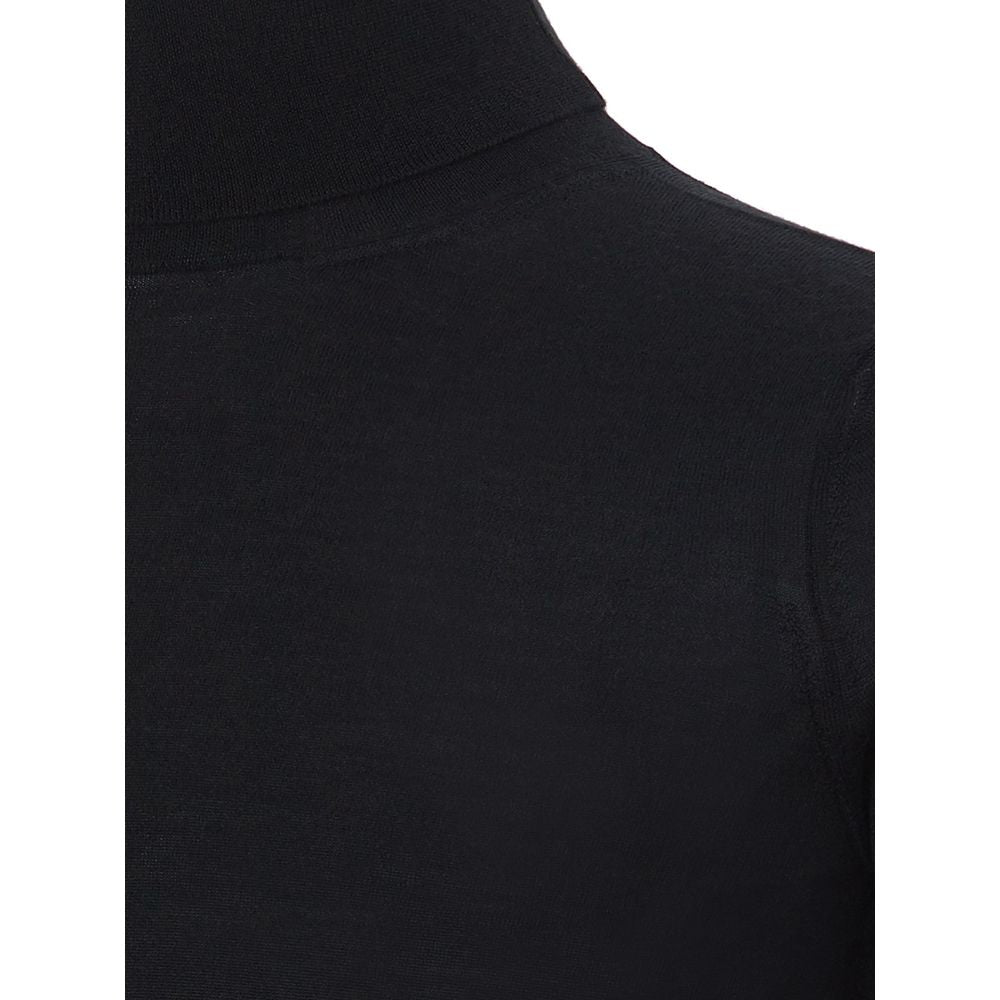 Italian cashmere luxury sweater black