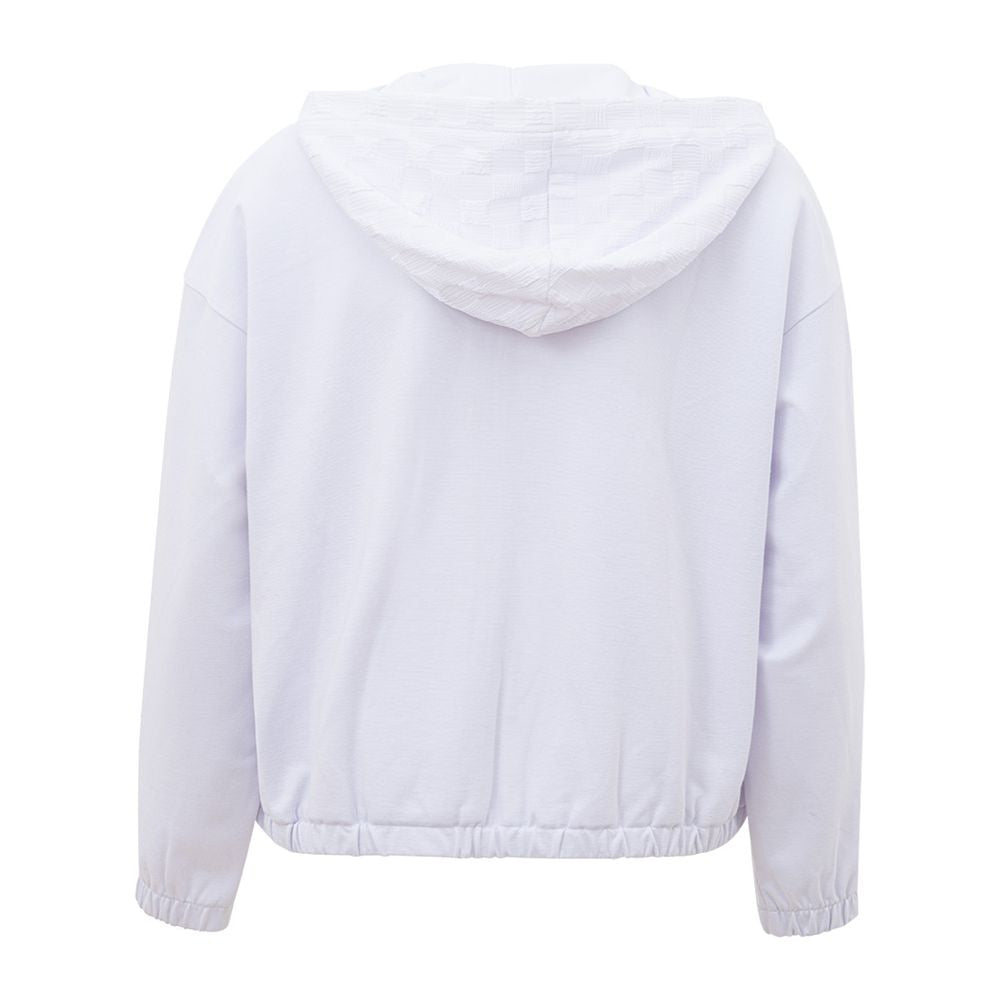 Schicker weißer Viskose Pullover für Frauen