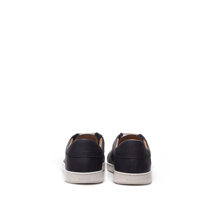 Elegante Blaue Leder Sneakers für Männer