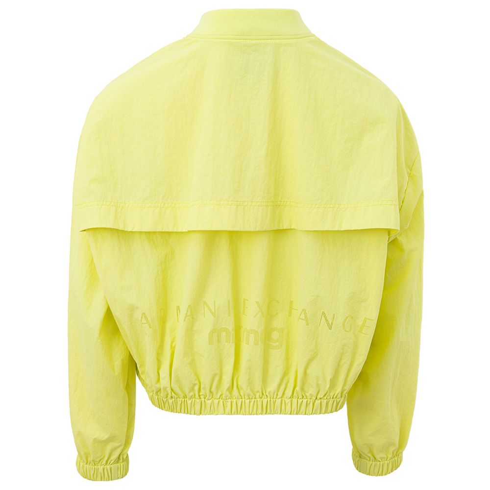 Chic yellow polyamide jacket for women