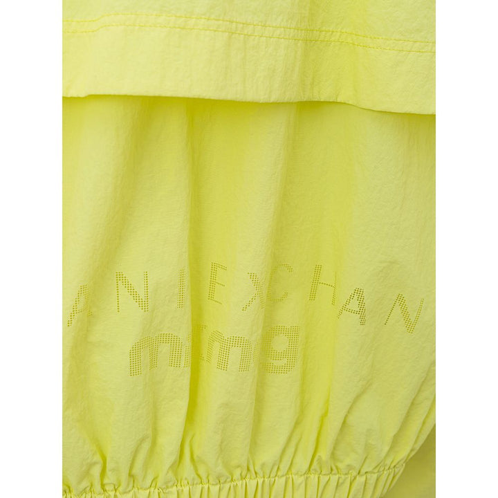 Chic yellow polyamide jacket for women