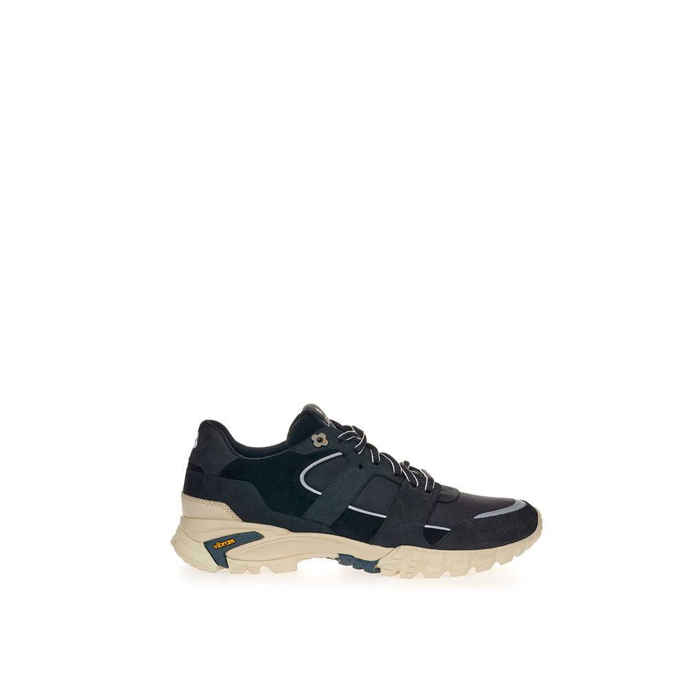 Schwarze Wildleder-Sneaker aus Leder