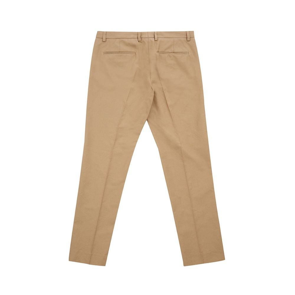 Elegant brown cotton pants for women