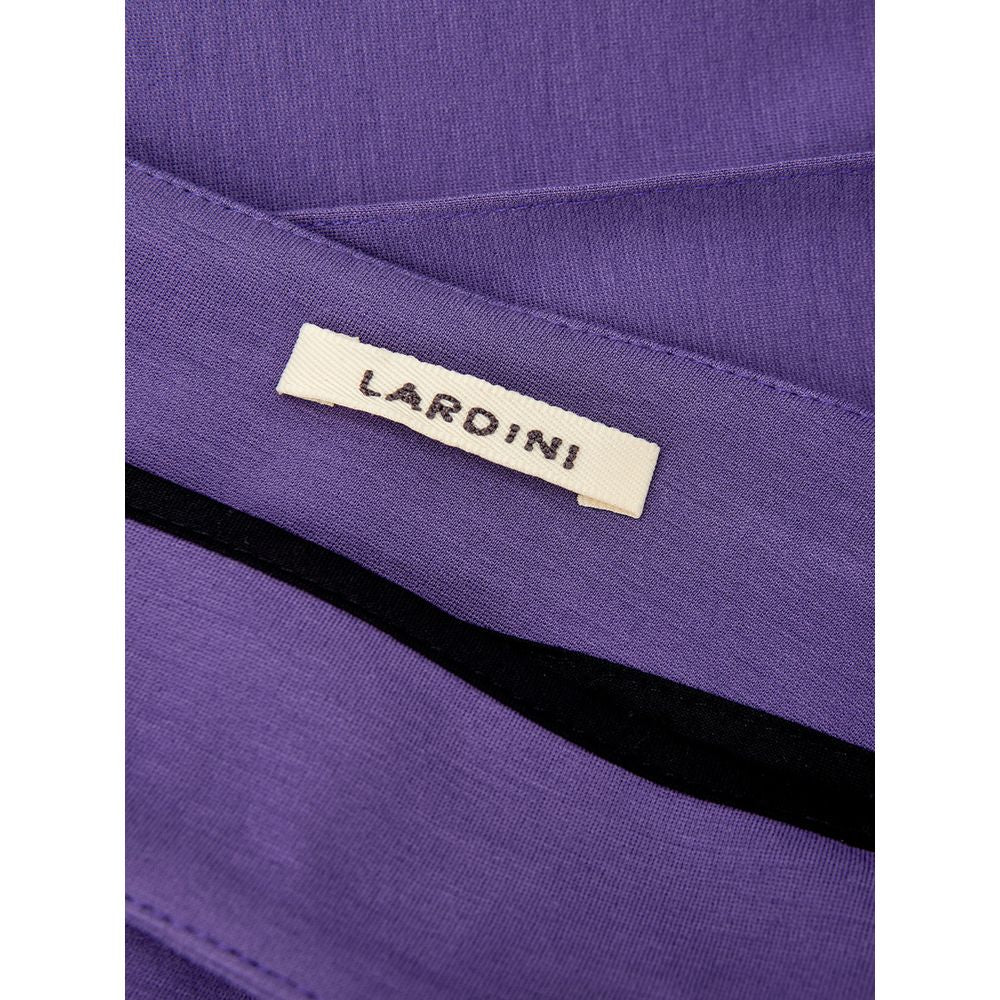 Elegant purple viscose trousers