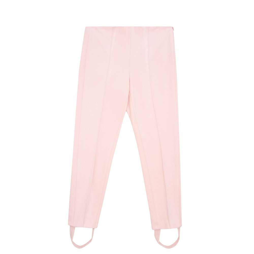 Elegant pink viscose trousers for chic style