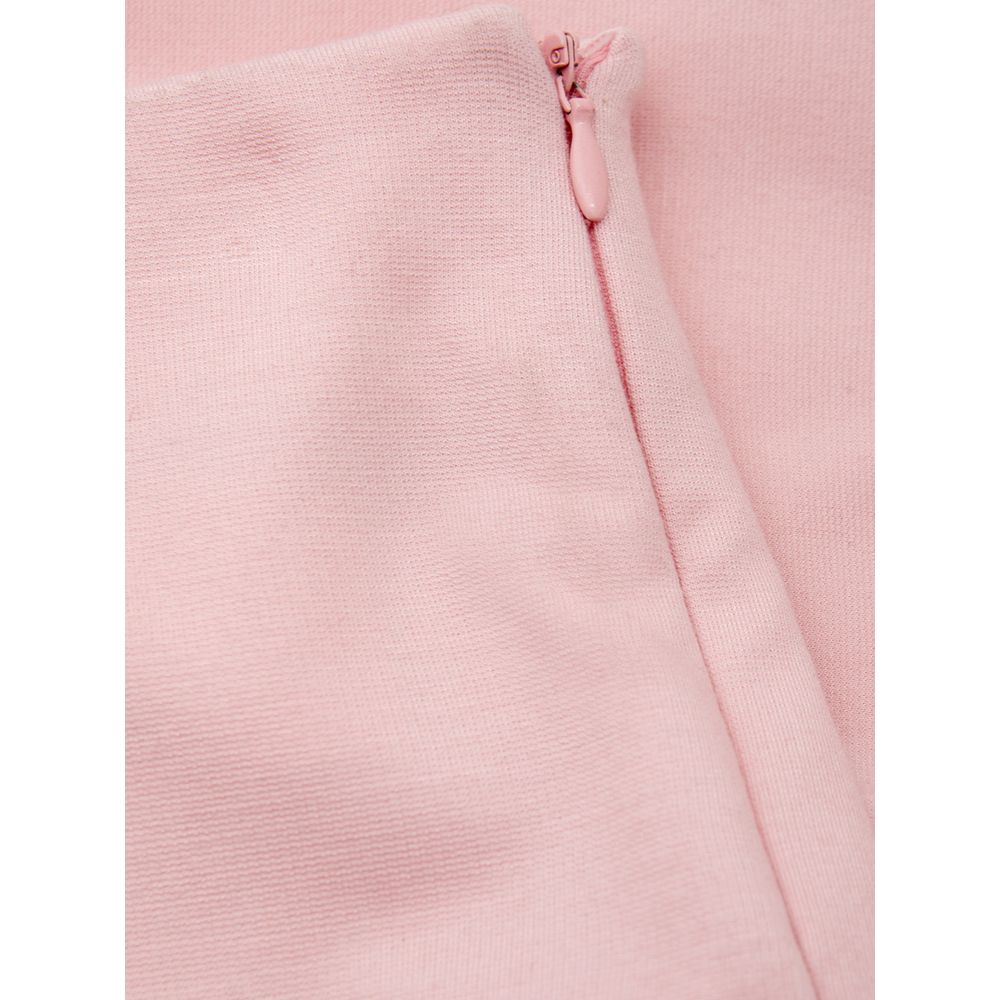 Elegant pink viscose trousers for chic style