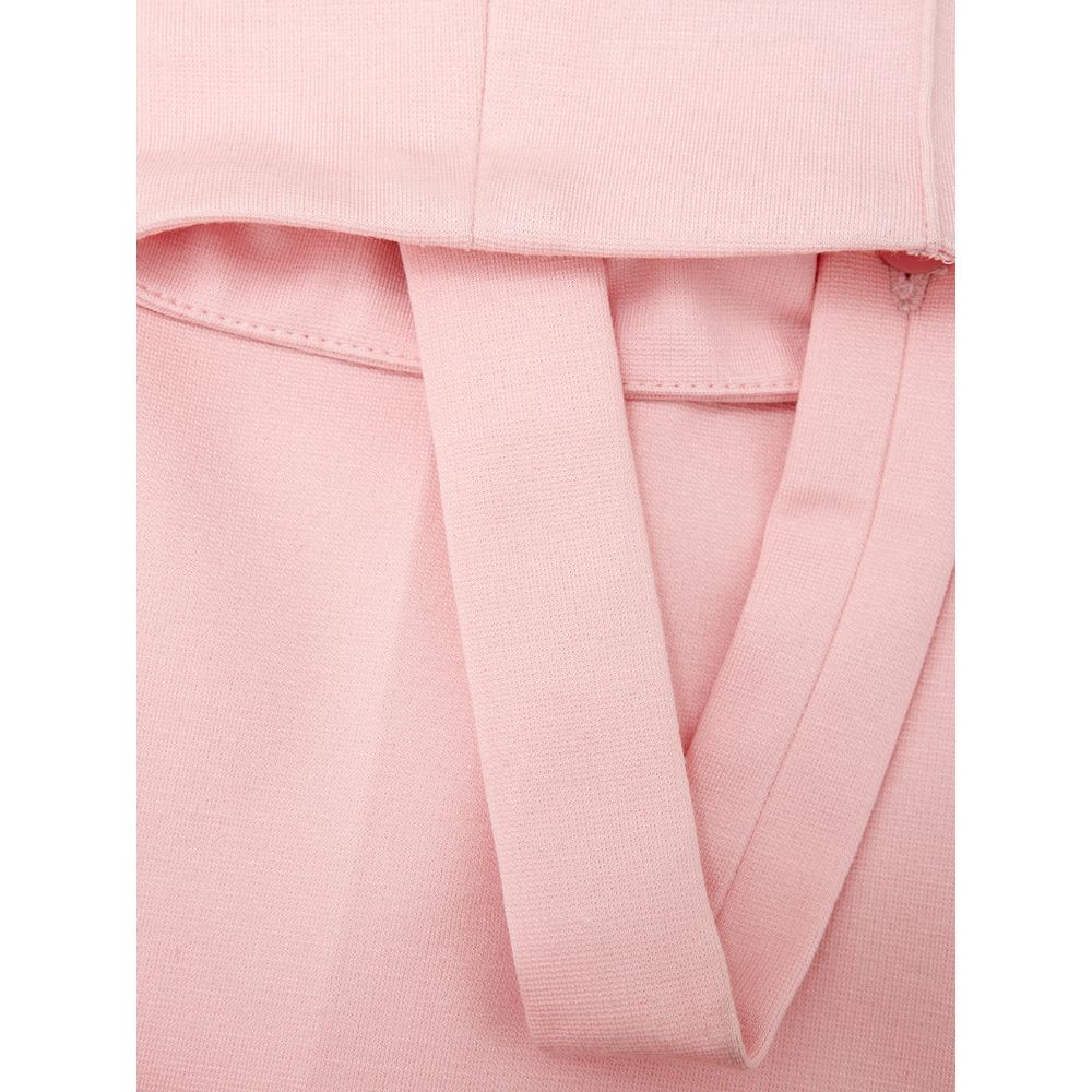 Elegant pink viscose trousers for chic style