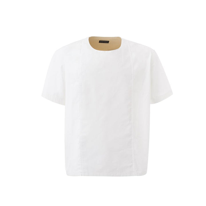 T-Shirt aus weißer Baumwolle
