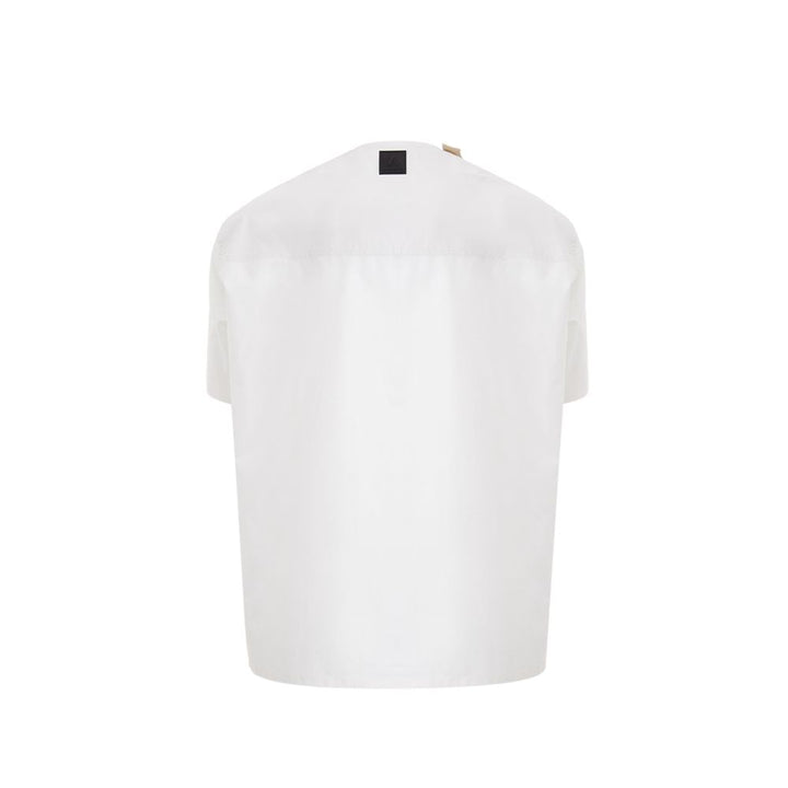 T-Shirt aus weißer Baumwolle