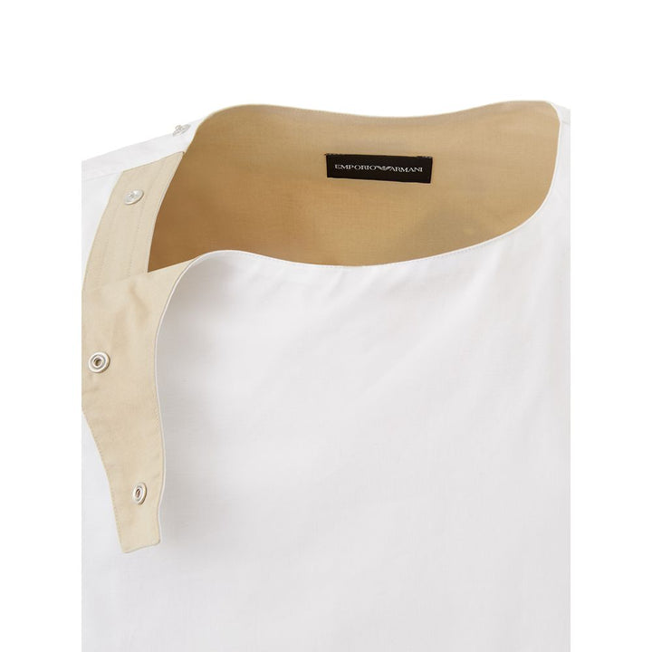 T-Shirt aus weißer Baumwolle