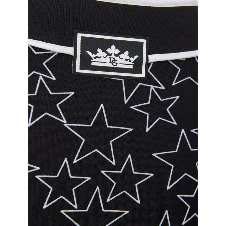 Schicker schwarzer Baumwollpullover für Frauen