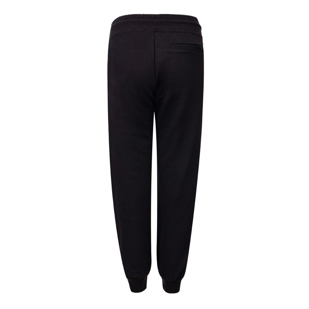 Schwarze Baumwoll-Jogger Workout-Hose