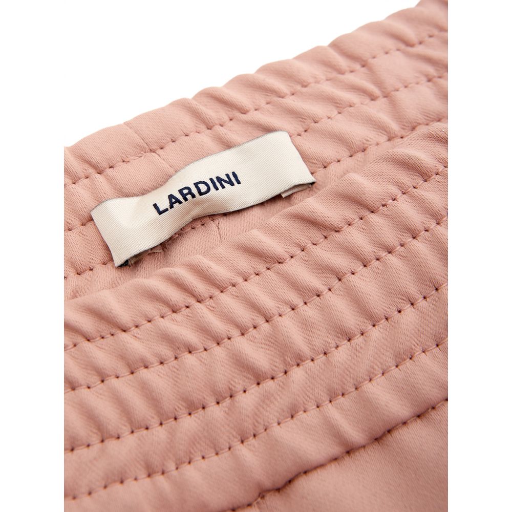 Elegant pink polyester pants for women