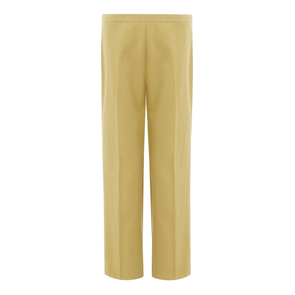 Golden elegance cotton trousers
