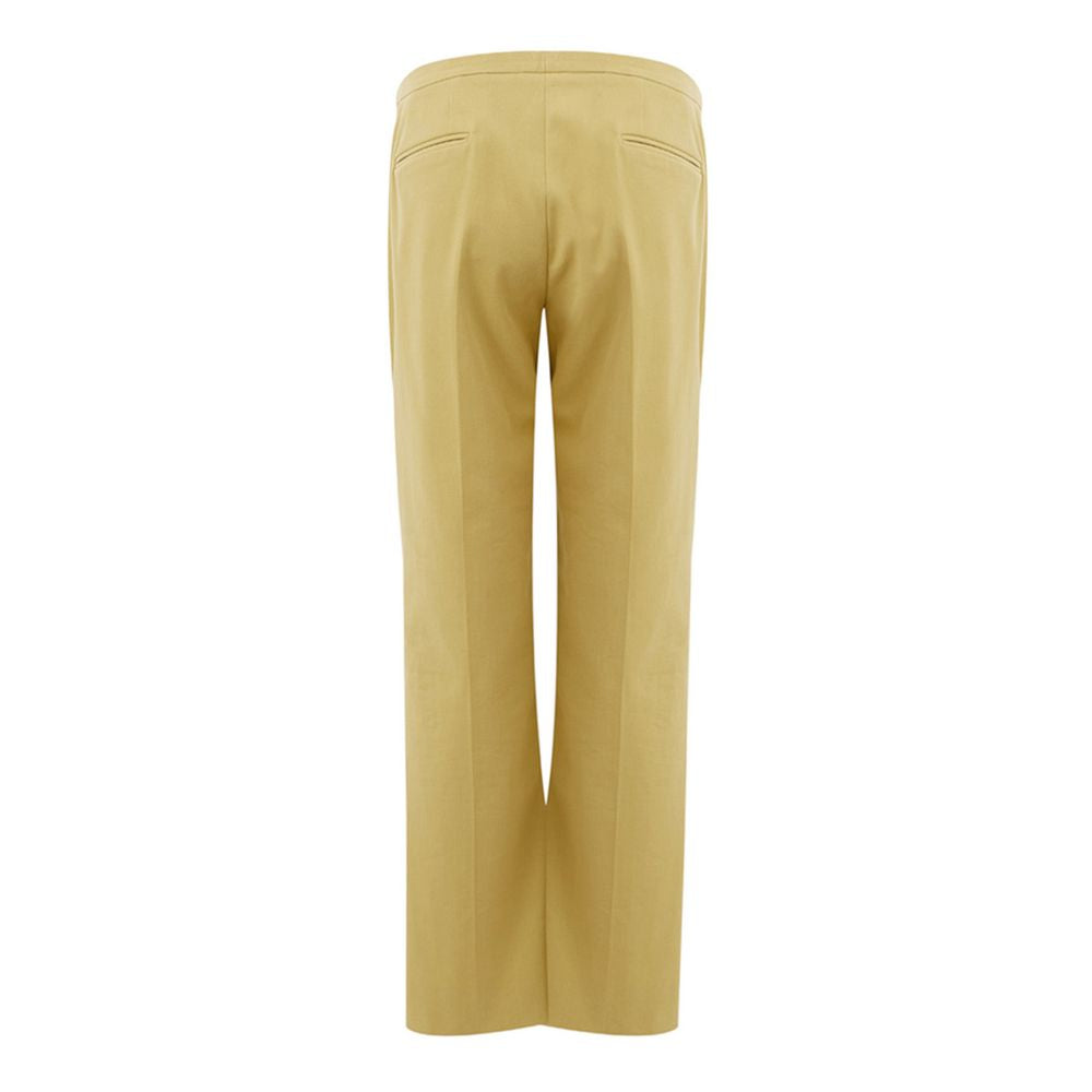 Golden elegance cotton trousers