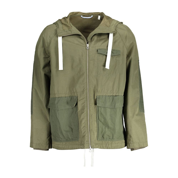 Green cotton men's jacket