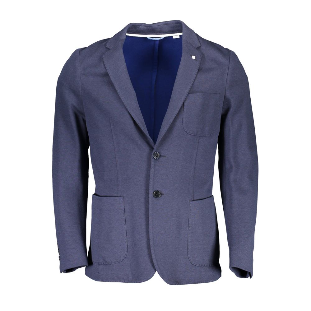 Blaue Baumwolle Männer Jacke