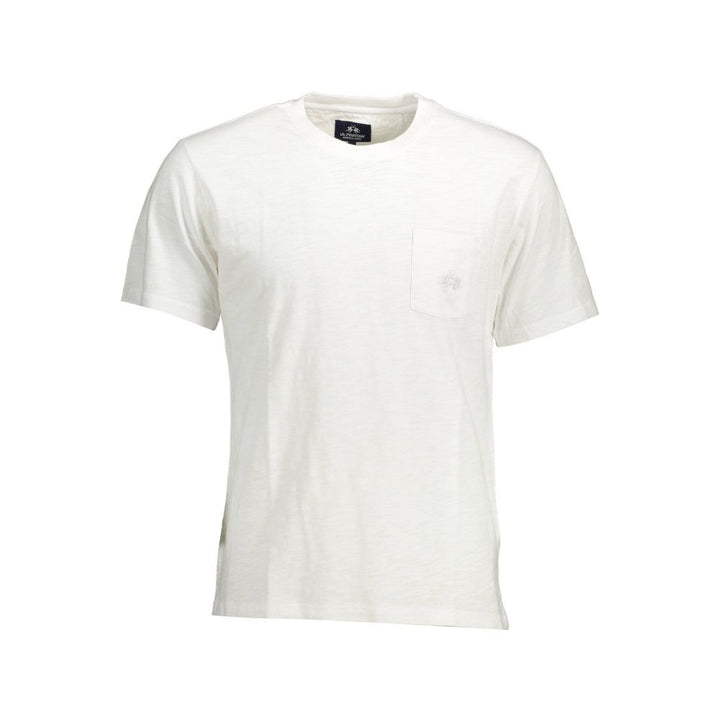 Weißes Baumwolle Männer T-Shirt