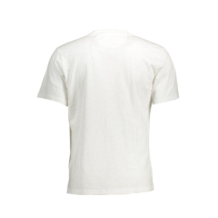 Weißes Baumwolle Männer T-Shirt