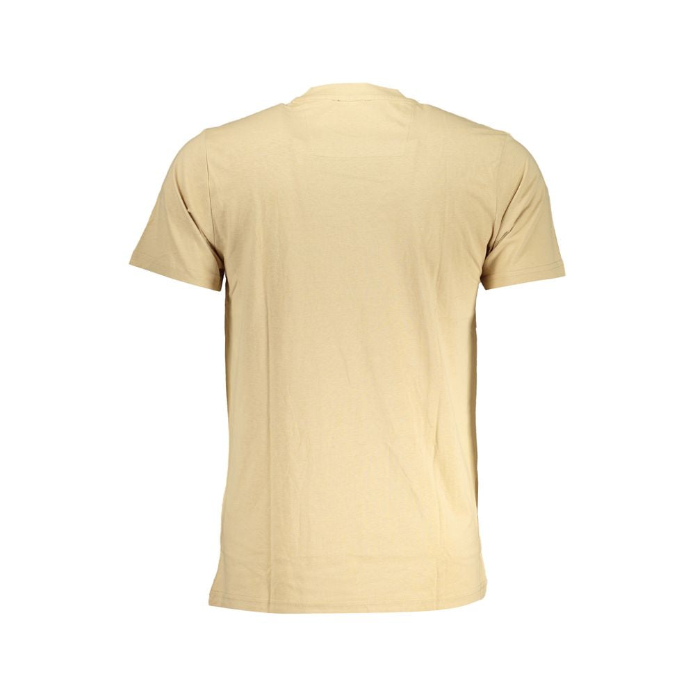 T-Shirt aus beiger Baumwolle
