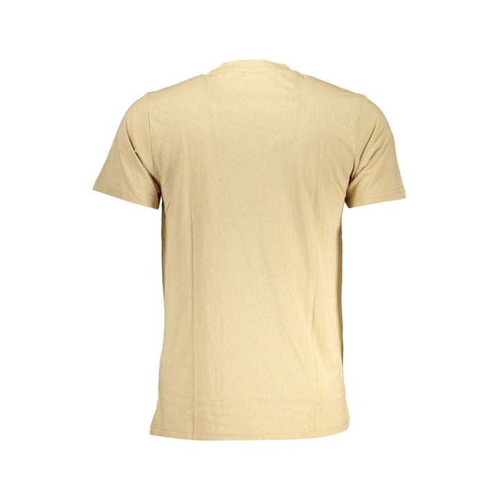 T-Shirt aus beiger Baumwolle