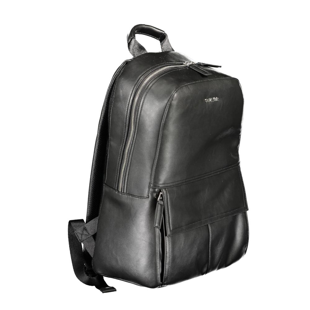 Schwarzer Polyester-Rucksack für Männer
