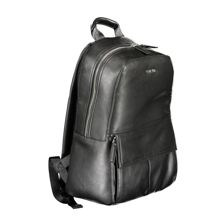Schwarzer Polyester-Rucksack für Männer