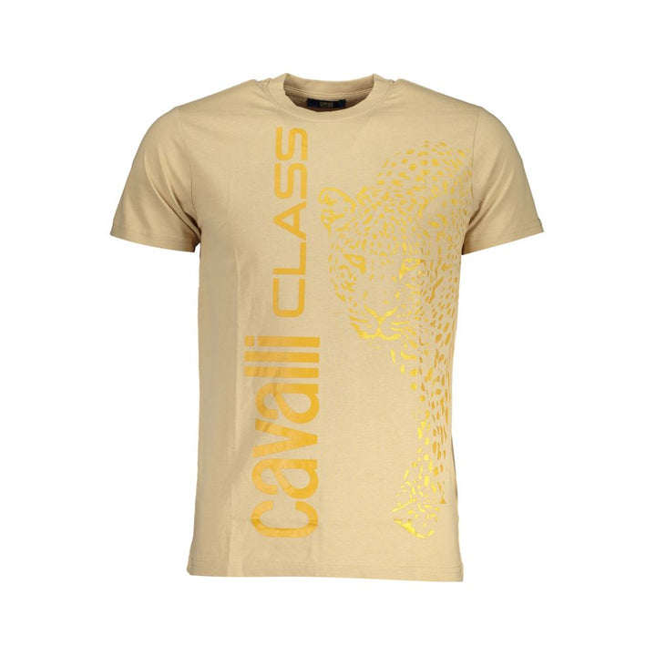 T-Shirt aus beiger Baumwolle