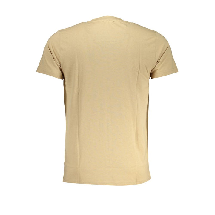 T-Shirt aus beiger Baumwolle