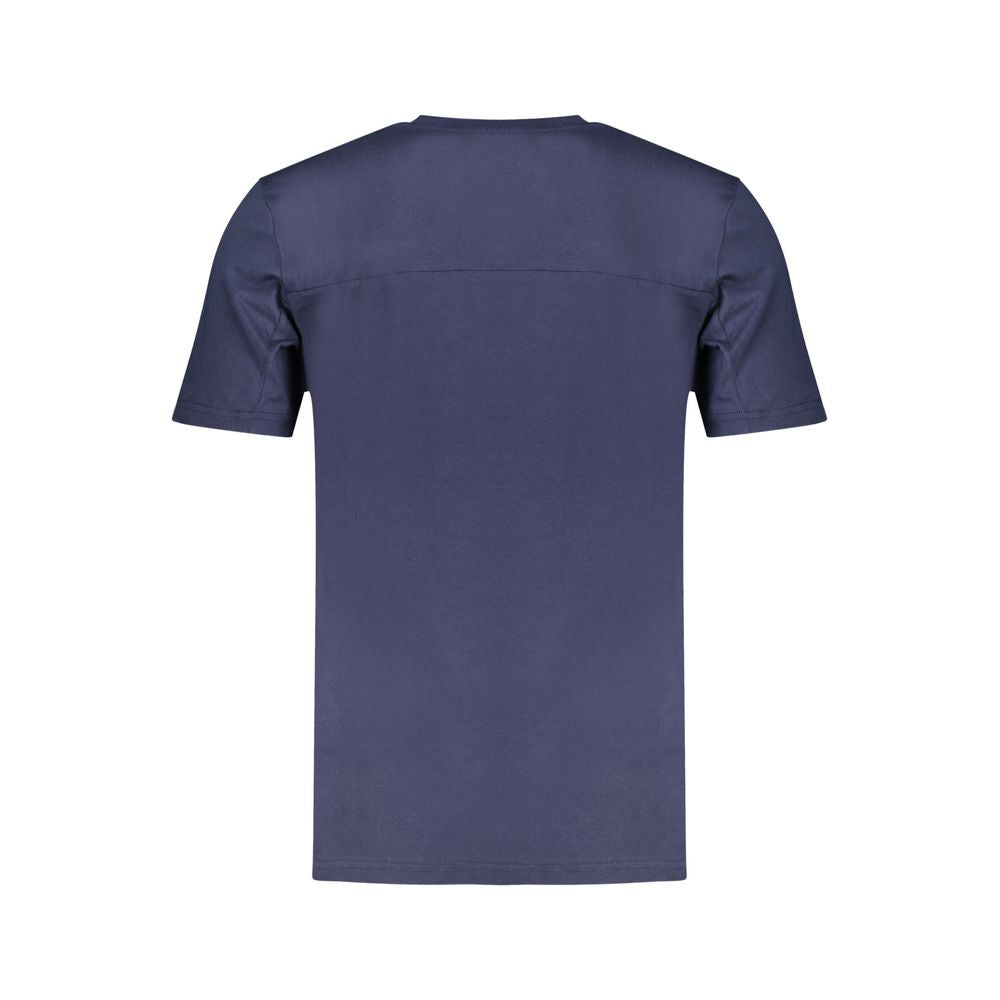 Blau Baumwolle Männer TShirt