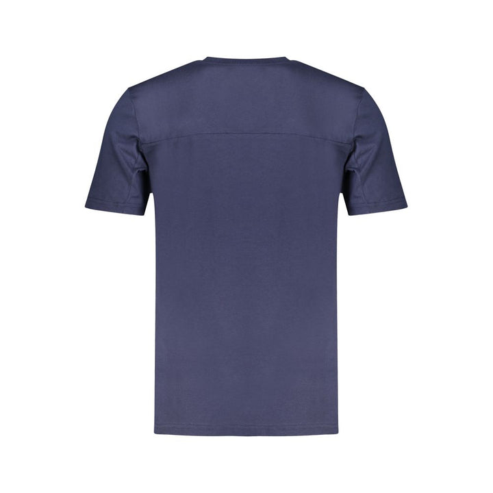 Blau Baumwolle Männer TShirt