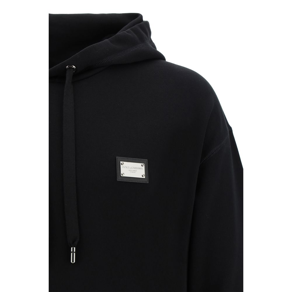 Baumwoll-Sweatshirt in Schwarz