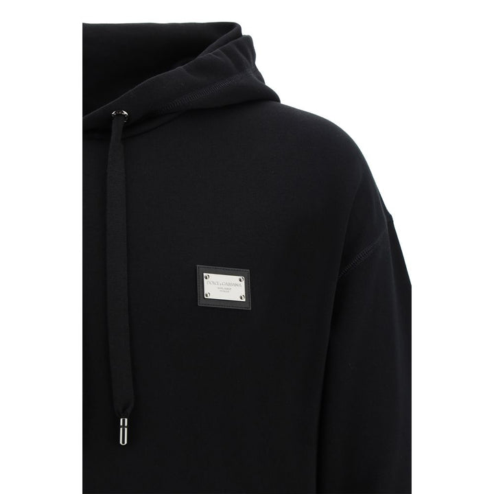 Baumwoll-Sweatshirt in Schwarz