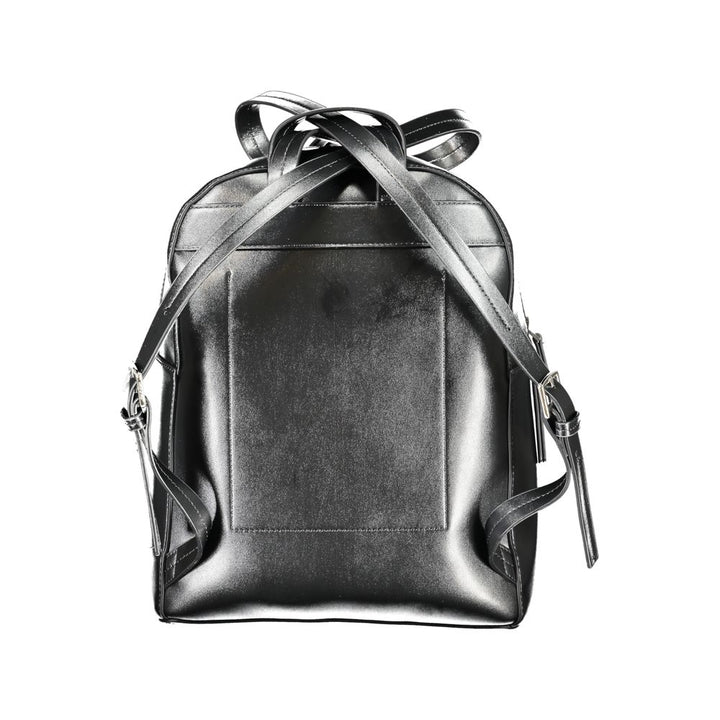 Schwarzer Polyester-Rucksack