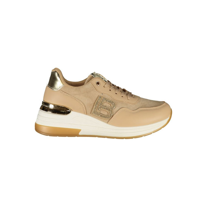 Beige Polyester Damen Sneaker