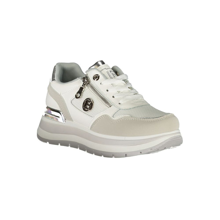 Weißer Polyester Damen Sneaker