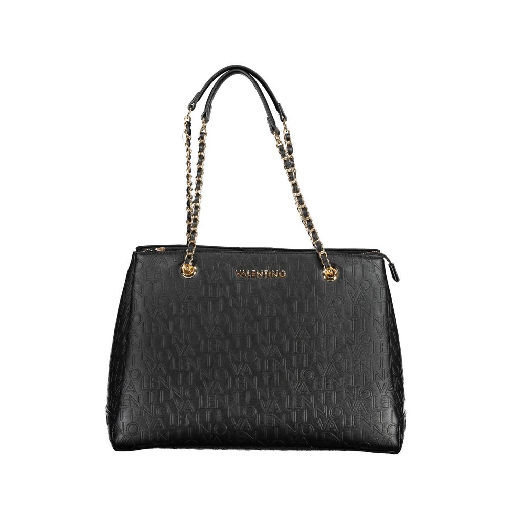 Schwarze Handtasche aus Polyethylen