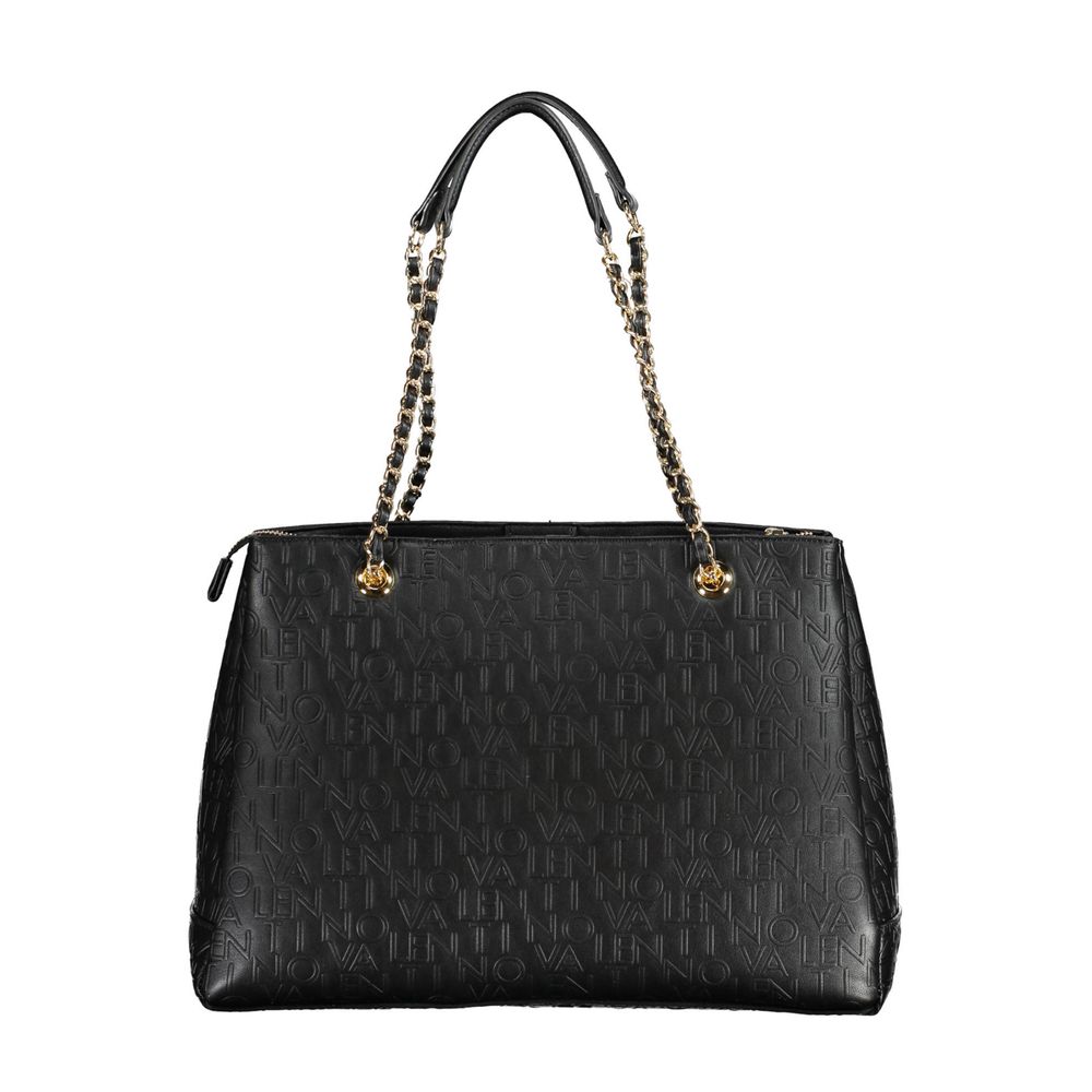 Schwarze Handtasche aus Polyethylen