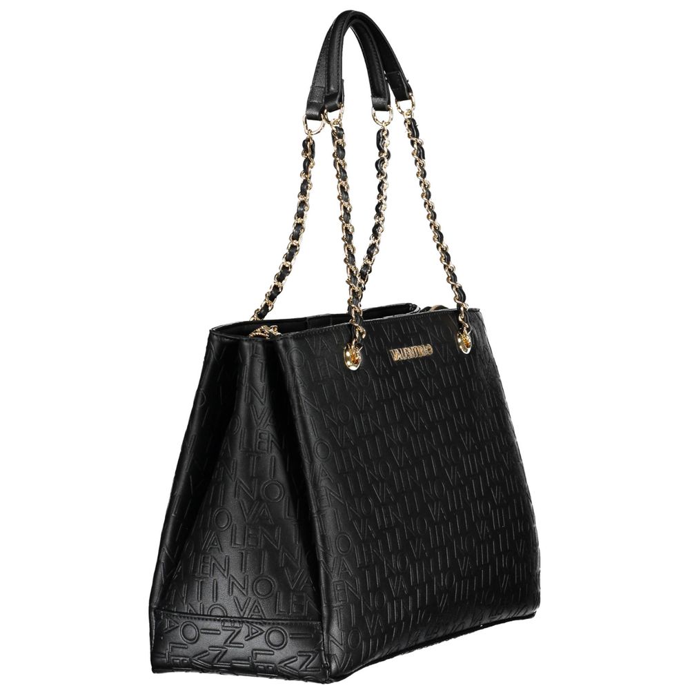 Schwarze Handtasche aus Polyethylen